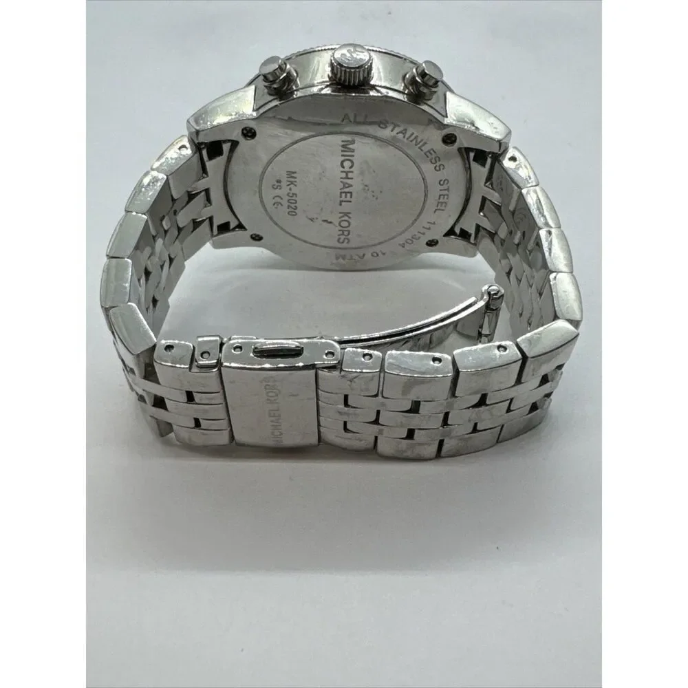 Michael Kors MK5020 Women Silver Stainless Steel Analog Dial Wrist Watch JNA278
